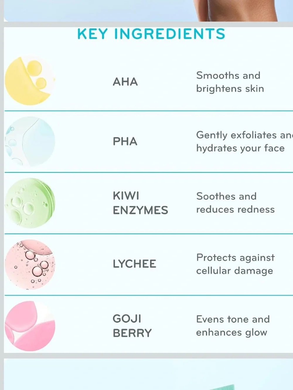 purlisse Mint Green Exfoliating Facial Mask - AHA + PHA Brightening